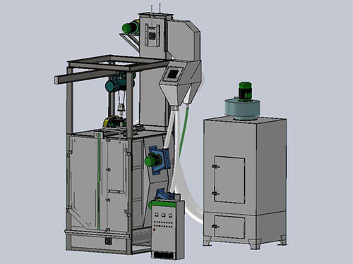 吊钩式抛丸机室体灰尘外溢